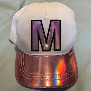 Justice baseball cap with initial M